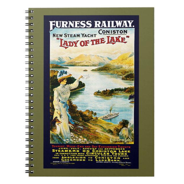 Cuaderno Ferrocarril Furness ~ Dama del lago (Frente)