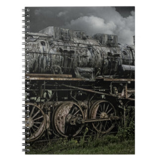 Cuaderno ferrocarril locomotor del carril del tren del