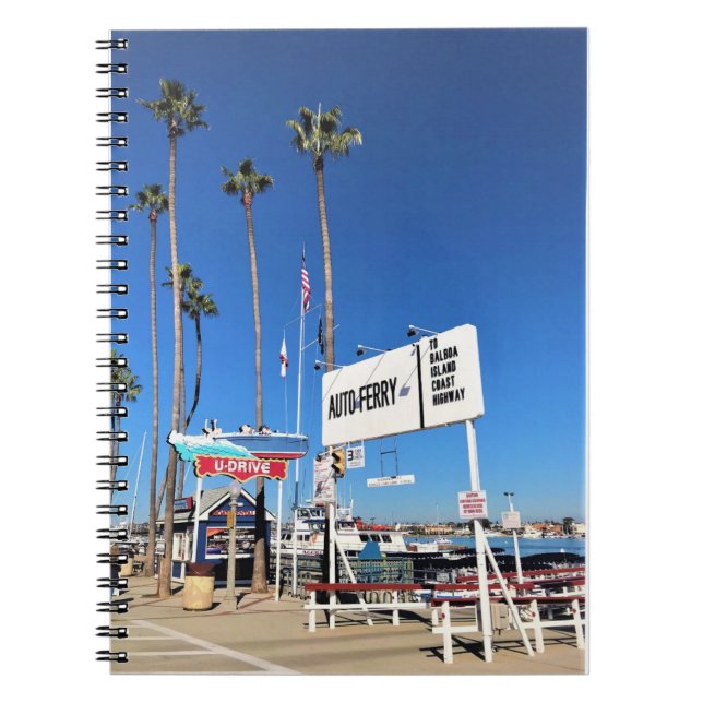 Cuaderno Ferry de la isla Balboa, Newport Beach, California (Frente)