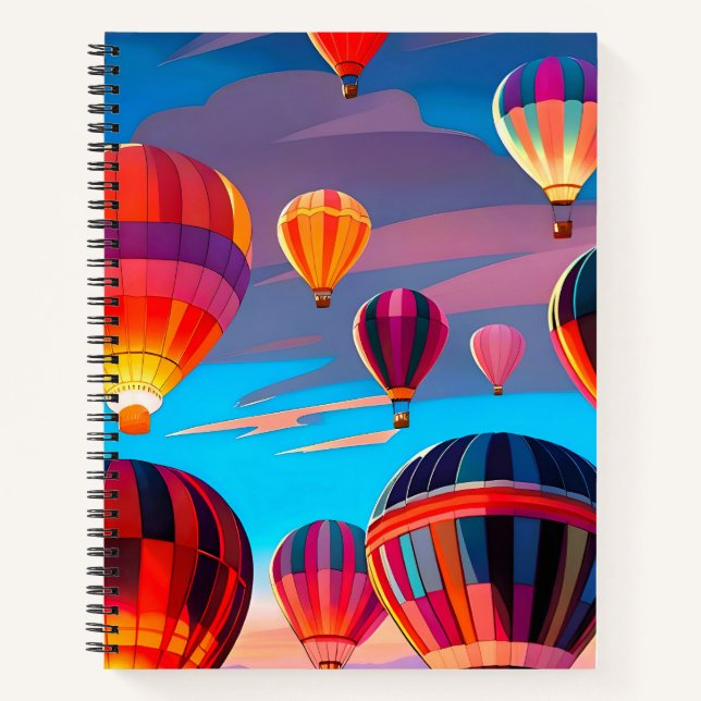 Cuaderno Festival de Globo Aerostático de Viajes Modernos C (Anverso)