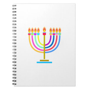 Cuaderno Festival de las Luces de Hanukkah Hanukkiah Fiesta