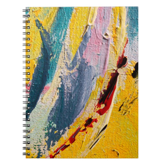Cuaderno Festival de primavera. Pintura de textura multicol (Frente)