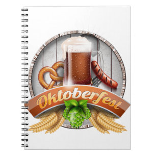 Cuaderno festival oktoberfest feliz