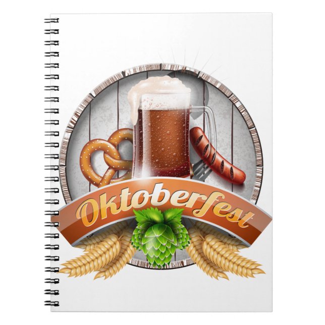 Cuaderno festival oktoberfest feliz (Frente)