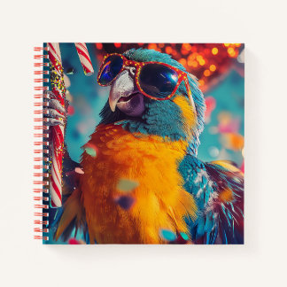 Cuaderno Festive Parrot with Sunglasses 