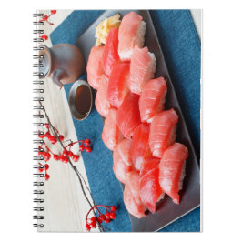Cuaderno Festive Tuna Sushi Platter Notebook