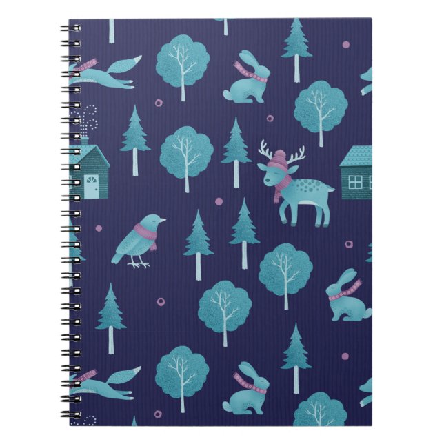 Cuaderno Festive Winter Animals (Frente)