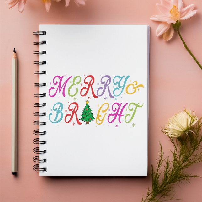 Cuaderno Festividad del Árbol de Navidad brillante y colori (Subido por el creador)