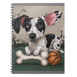 Cuaderno Festividad en la reunión de Halloween: Perro visto