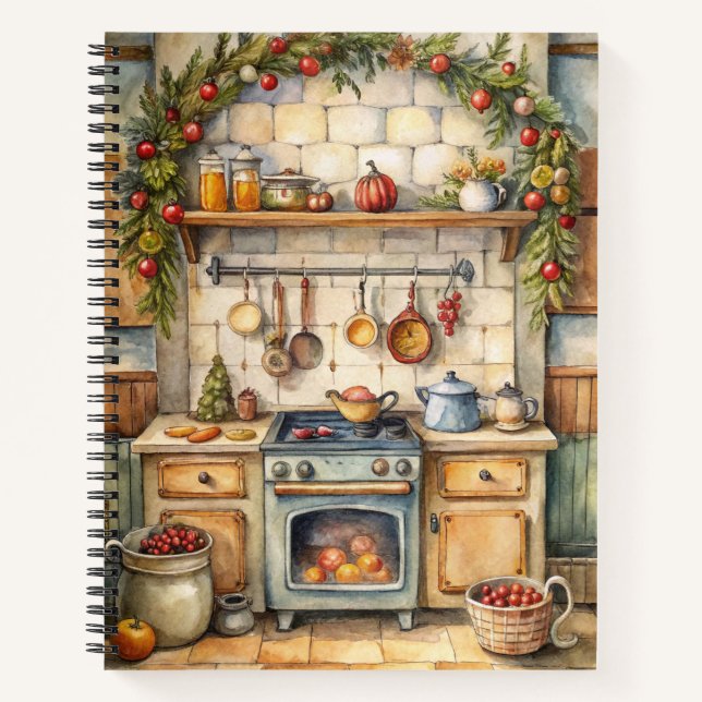 Cuaderno festivo de Navidad – Diario de fiestas (Anverso)