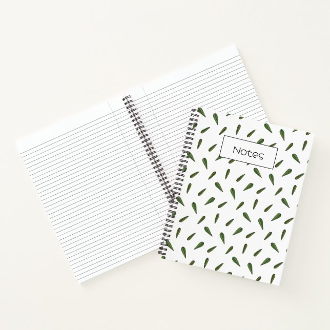 Cuaderno Feuilles du printemps, motif aquarelle (Interior)