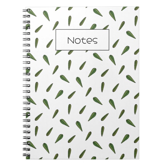 Cuaderno Feuilles du printemps, motif aquarelle (Frente)