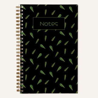 Cuaderno Feuilles du printemps, motif aquarelle