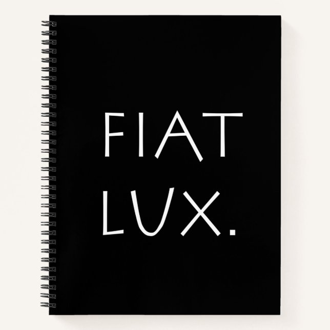Cuaderno Fiat Lux (Anverso)