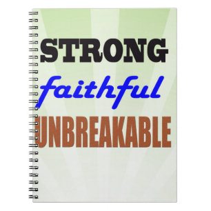 Cuaderno Fiel fuerte inquebrantable