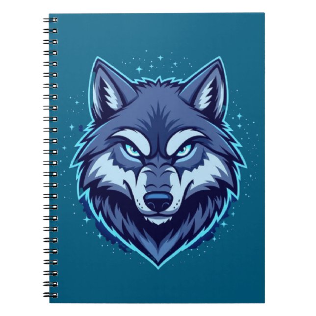 Cuaderno Fierce Wolf – Symbol of Strength and Freedom (Frente)