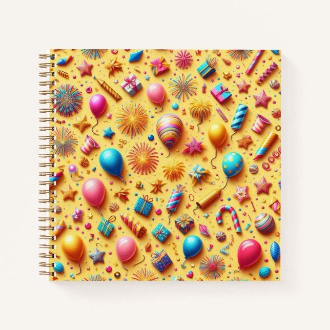 Cuaderno Fiesta amarillo (Anverso)