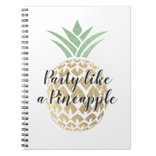 Cuaderno Fiesta como un cumpleaños o Boda de piña