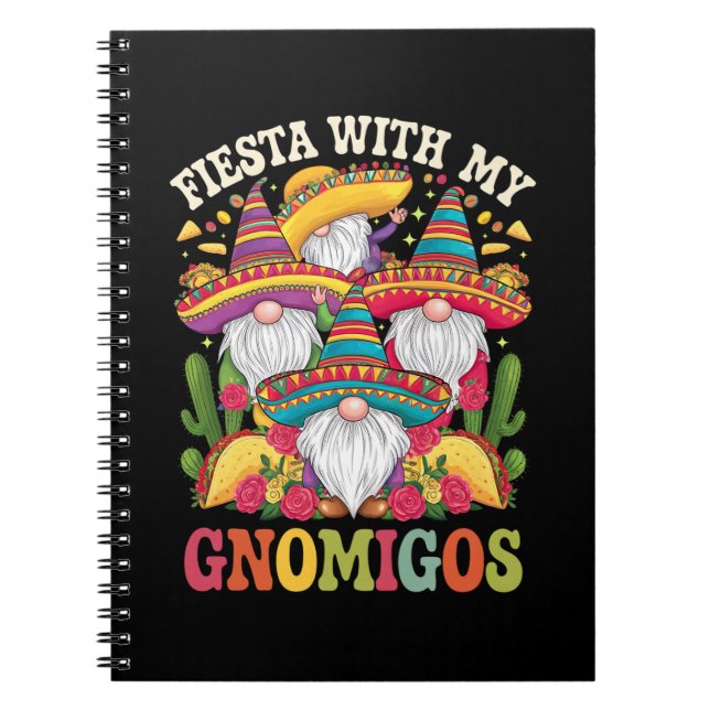 Cuaderno Fiesta Con Mis Gnomigos Gnome Cinco De Mayo (Frente)