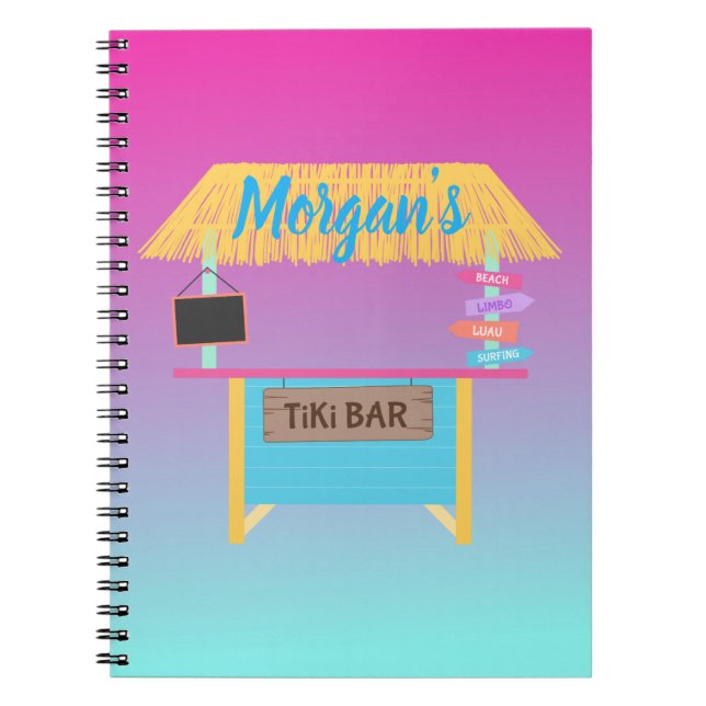 Cuaderno Fiesta de bar Ombre Tiki (Frente)