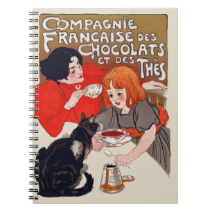 Cuaderno Fiesta de chocolate francés Steinlen Art
