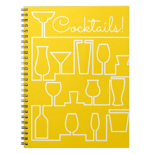 Cuaderno Fiesta de cóctel amarillo