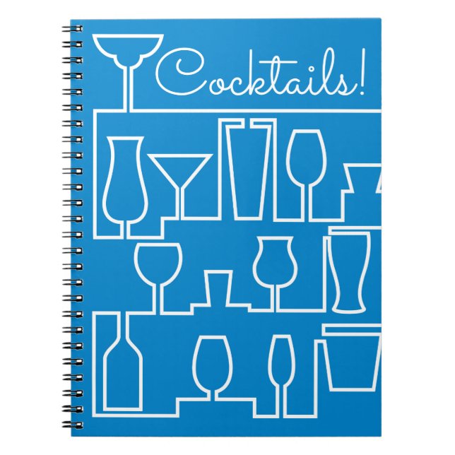 Cuaderno Fiesta de cócteles azules (Frente)