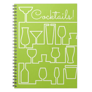 Cuaderno Fiesta de cócteles verde limón