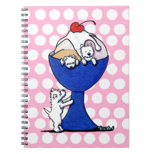 Cuaderno Fiesta de Crema de Hielo Westie