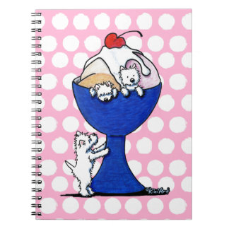Cuaderno Fiesta de Crema de Hielo Westie