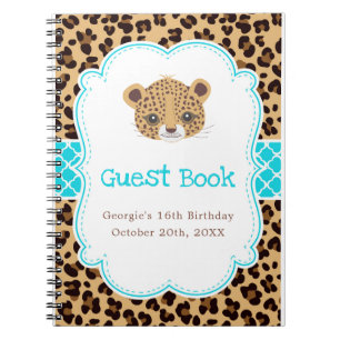 Cuaderno Fiesta de Cumpleaños Cuatrohojas Azul Estampado Le