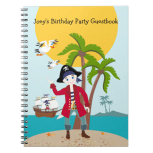 Cuaderno Fiesta de cumpleaños de niño pirata