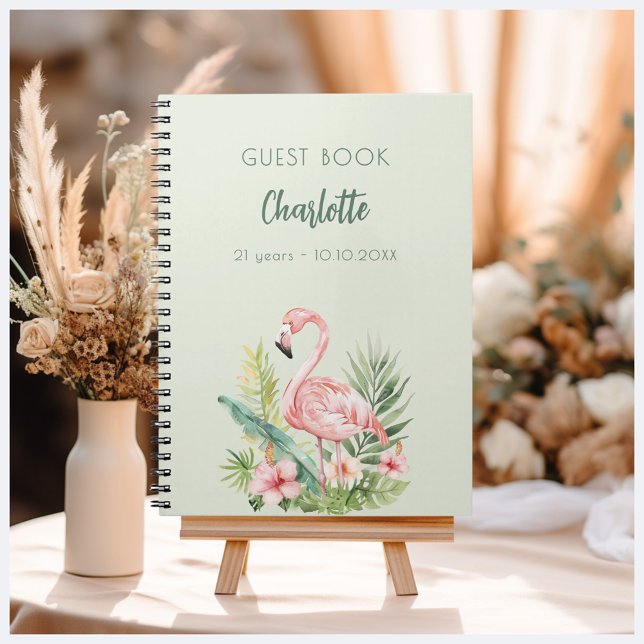 Cuaderno Fiesta de cumpleaños del geen color rosa flamingo  (Subido por el creador)