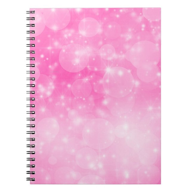 Cuaderno fiesta de cumpleaños rosa caliente para Navidades  (Frente)