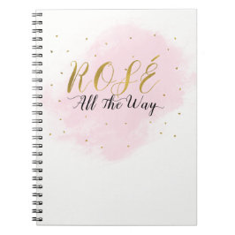 Cuaderno Fiesta de Despedida de Soltera Rosé por Todas Part