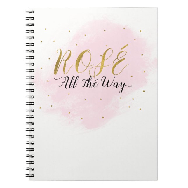 Cuaderno Fiesta de Despedida de Soltera Rosé por Todas Part (Frente)