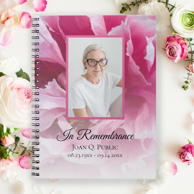 Cuaderno Fiesta de flores rosadas en funeral de vida (Subido por el creador)
