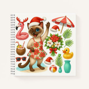 Cuaderno Fiesta de grupos de Navidades de gato