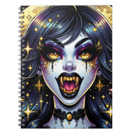 Cuaderno Fiesta de Halloween de vampiros al estilo de cómic