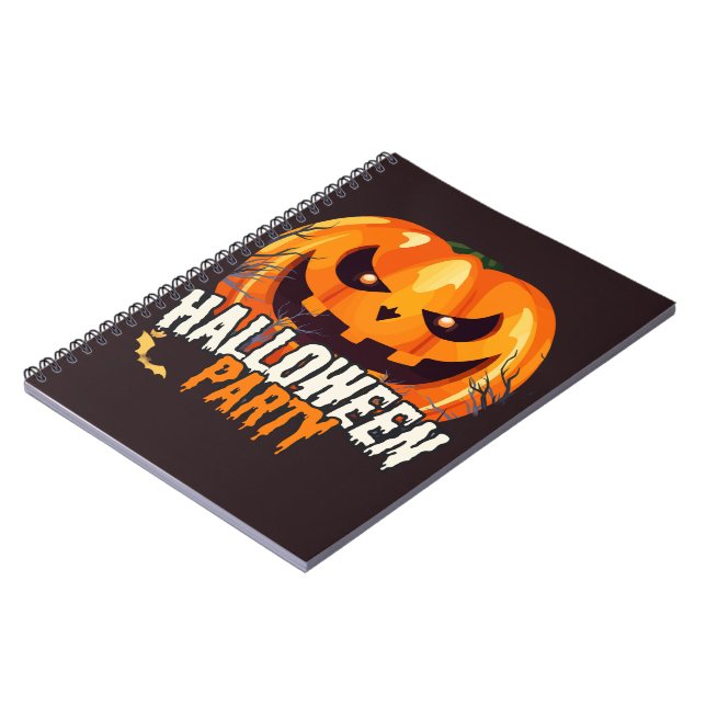 Cuaderno Fiesta de Halloween – Diseño de Jack-o’-Lantern (Lado Izquierdo)