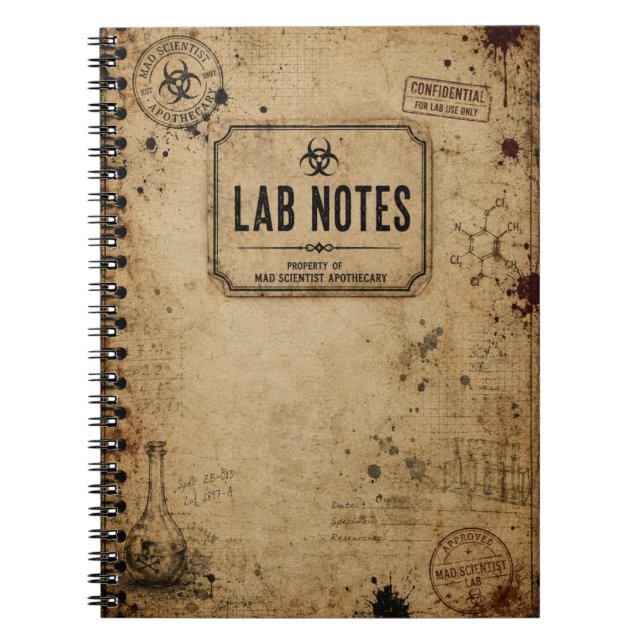 Cuaderno Fiesta de Halloween en el Laboratorio del Científi (Frente)