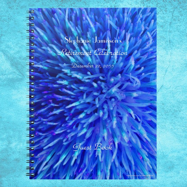 Cuaderno Fiesta de Jubilación Libro de Huéspedes, Blue Abst (Subido por el creador)