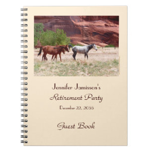 Cuaderno Fiesta de jubilaciones, caballos en un cañón