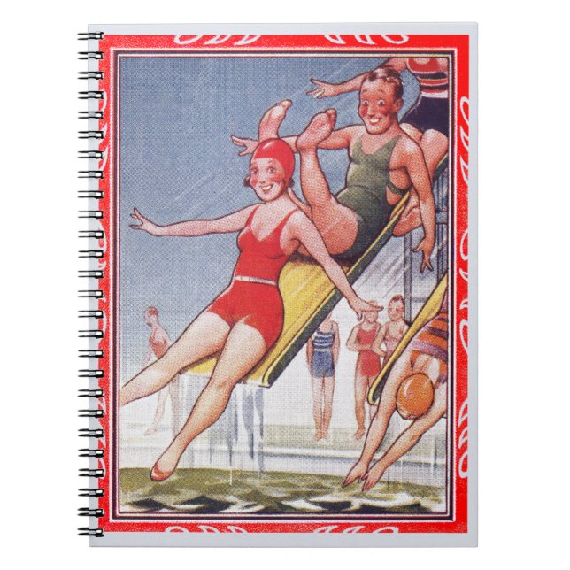 Cuaderno Fiesta de la piscina Verano Vintage (Frente)
