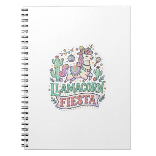 Cuaderno Fiesta de Llamacornio Unicornio Vector Premium Art