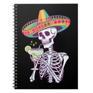 Cuaderno Fiesta de Margarita del Día de Muertos Cinco De Ma