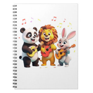Cuaderno 🎵 Fiesta de Música de Animales de Dibujos Animado