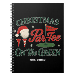 Cuaderno Fiesta de Navidad Par-Tee En El Green Golf Diverti