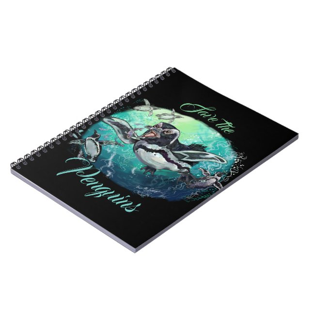 Cuaderno Fiesta de Pescado Pingüino Africano (Lado Izquierdo)