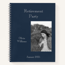 Fiesta de retiro Añadir foto Elegir color